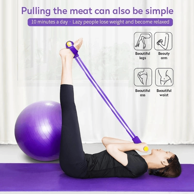 Resistance Band Set with Foot Straps
