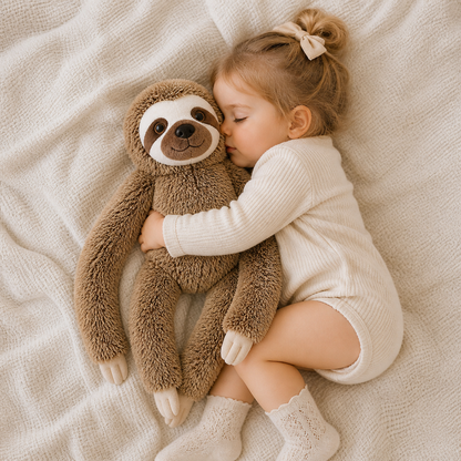 Sloth Plush Toy with Velcro Fasteners