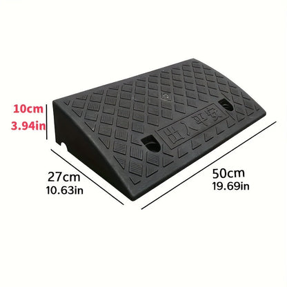 Curb Ramp 2-Piece Set Made of PE, 10 cm Height