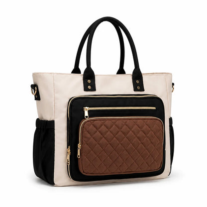 Bag with multiple compartments (expandable side pockets)
