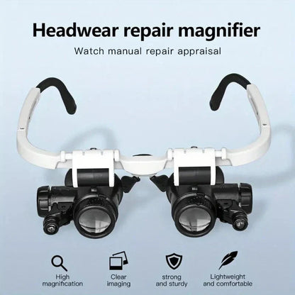 Headband Magnifier with LED
