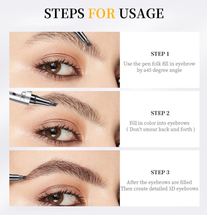 3D Microblading Waterproof Eyebrow Pencil
