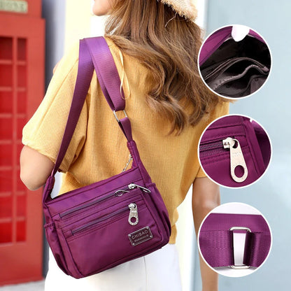 Women's Crossbody Bag Nylon Water-Repellent
