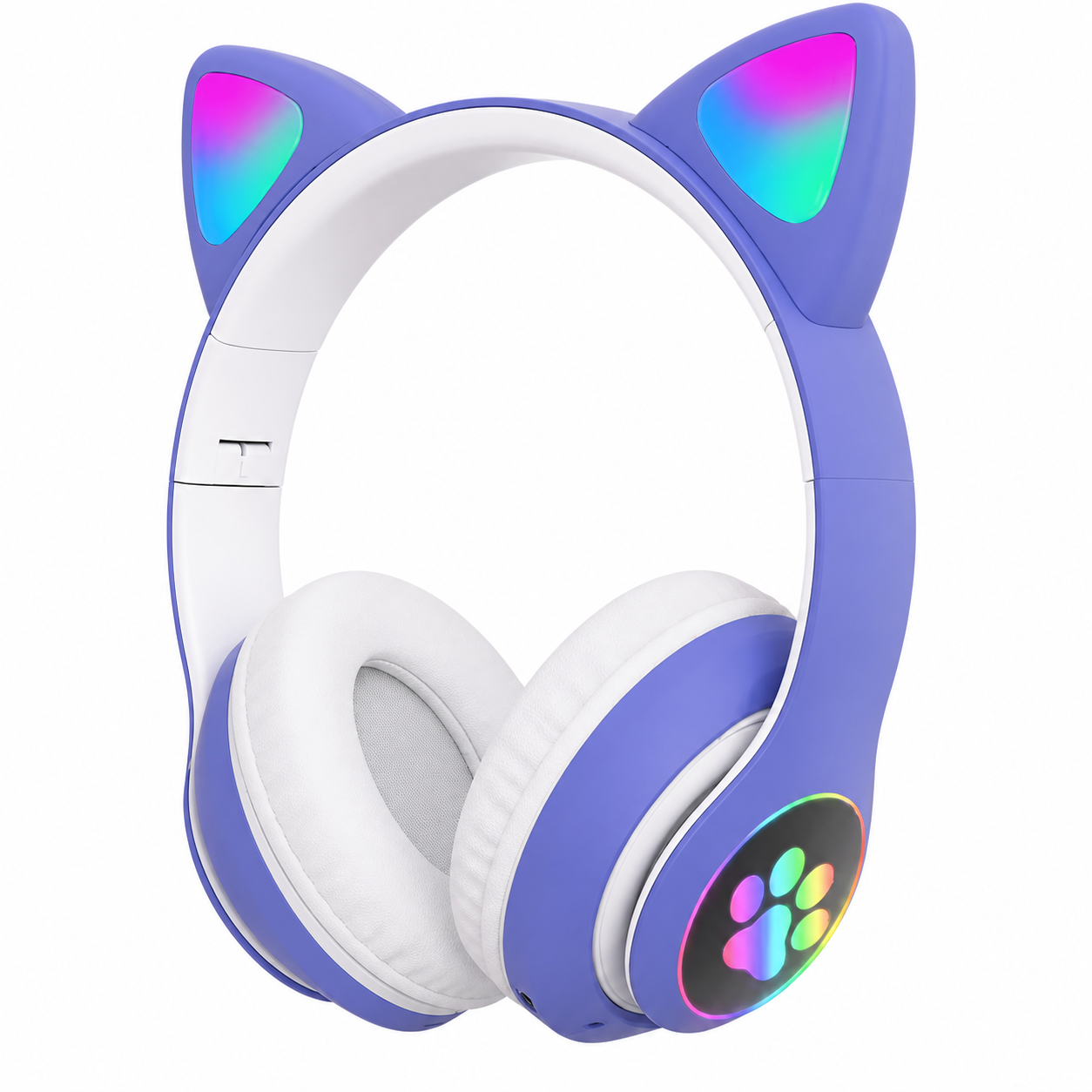 Gaming Headset Cat Ear LED Lighting USB 3.5mm