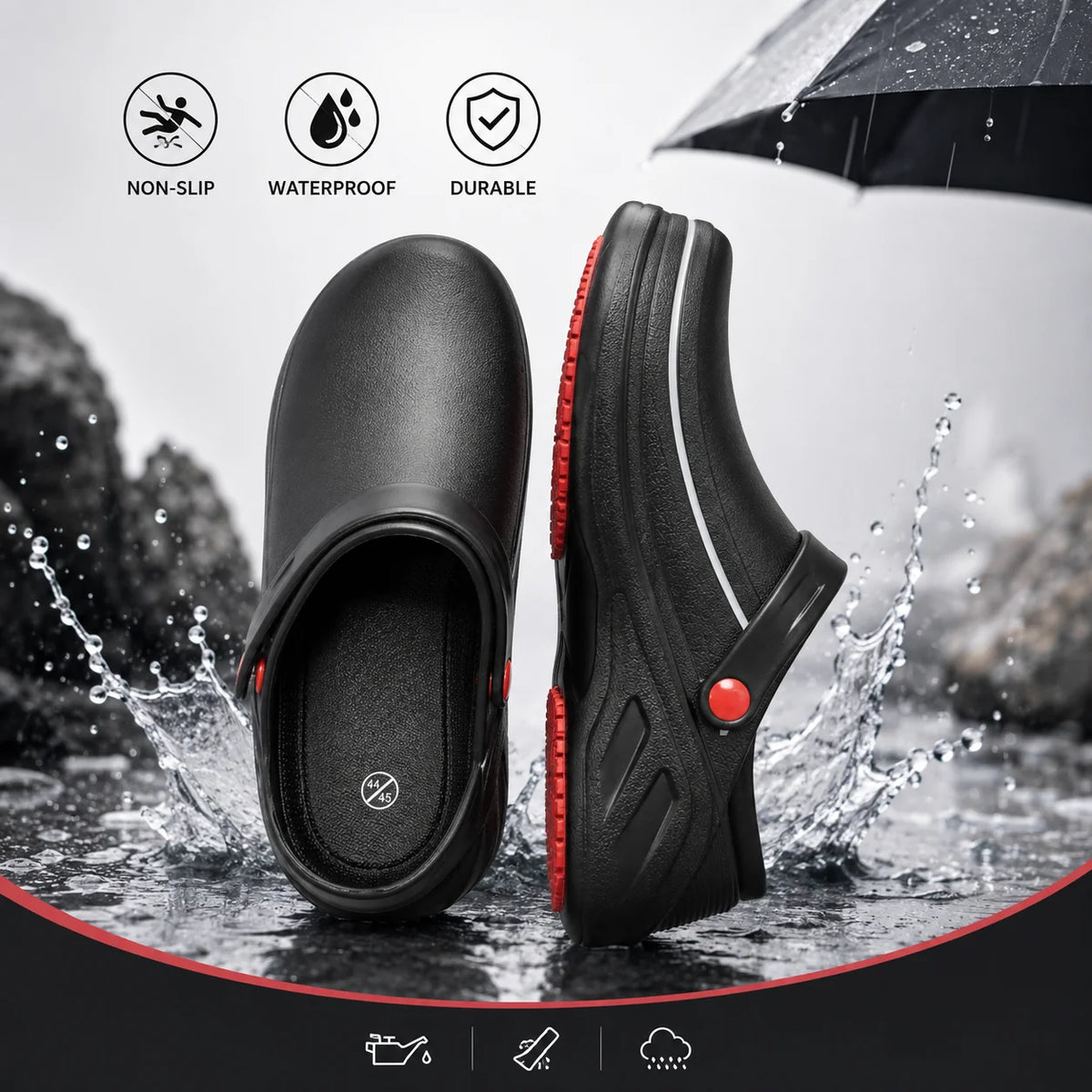 Waterproof, Non-Slip, Oil-Resistant Work Shoes