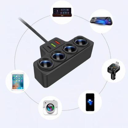 VoltMaxx 7-in-1 Car Charging Adapter with 7 Ports