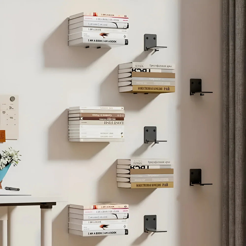 Floating shelf with invisible wall mount