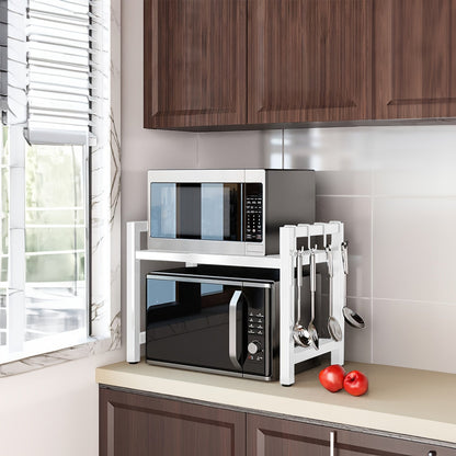 Extendable Microwave Rack 2 Tiers