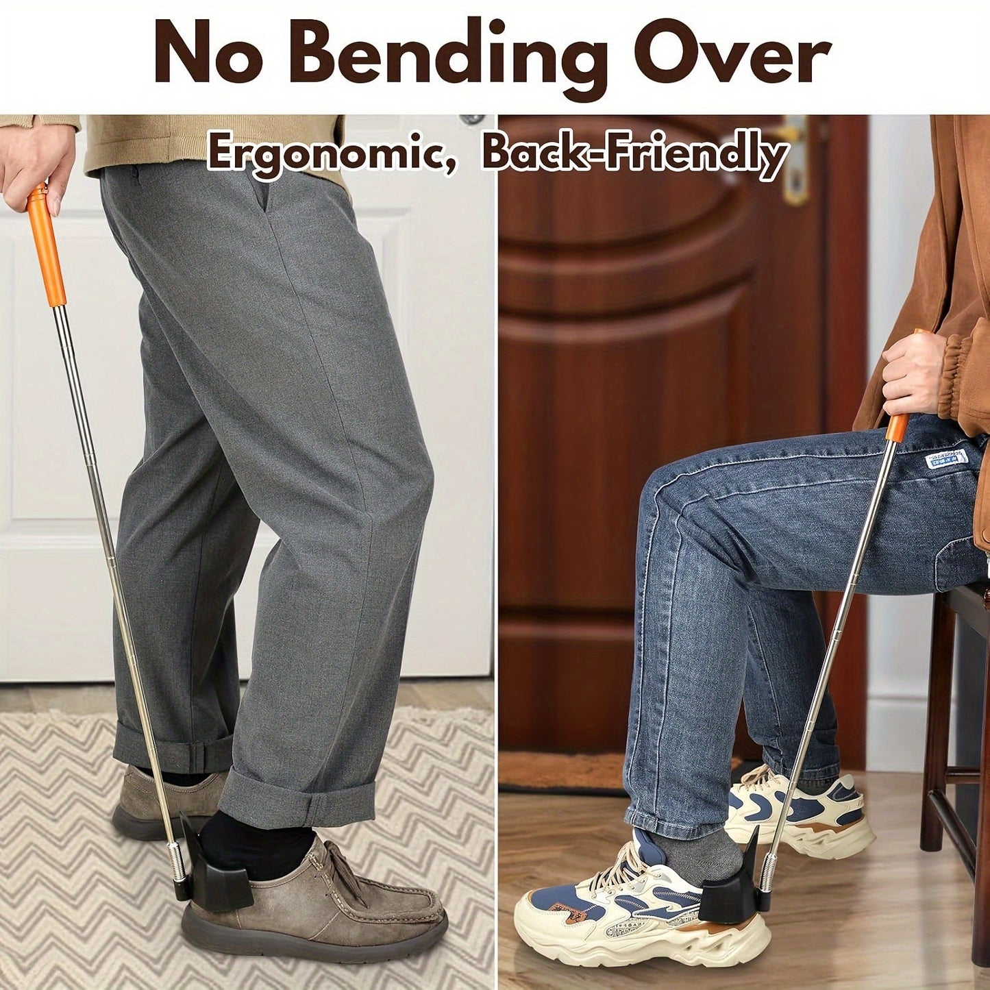 Long Shoe Horn with Telescopic Handle