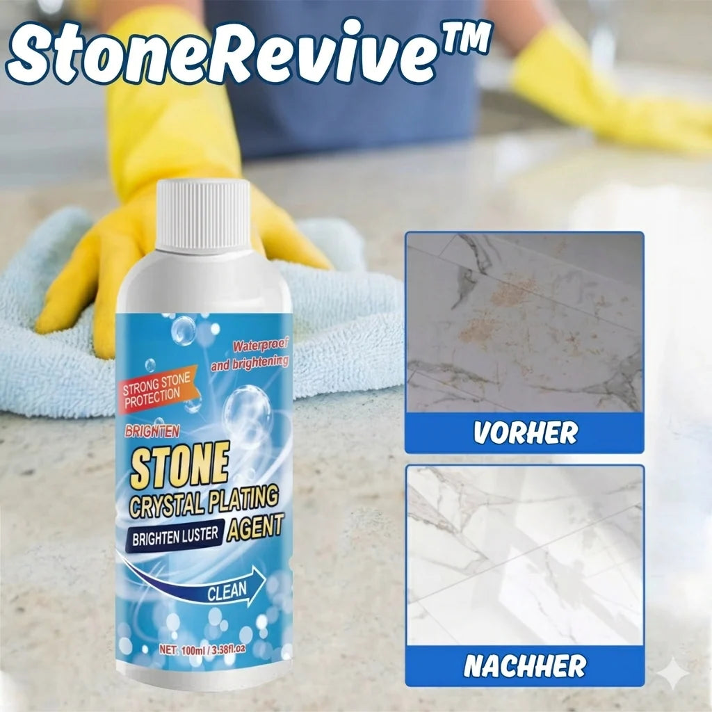 StoneRevive™ — Gives your natural stone new shine without chemicals and protects your family at the same time