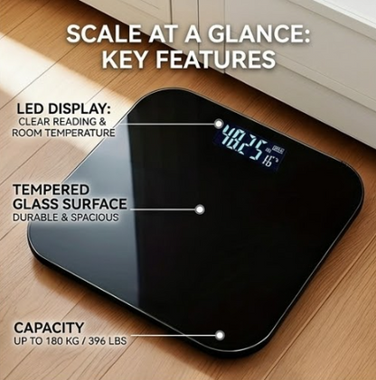 Electronic Personal Scale with LED Display