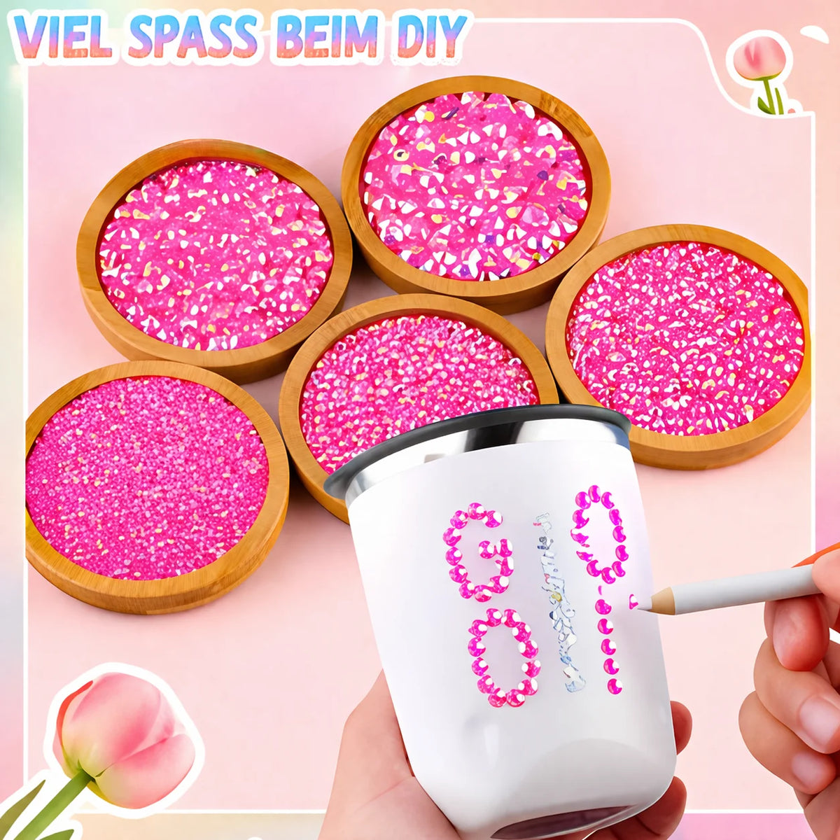 StarlitePop™ Flat Rhinestones — Add Magical Sparkle to Your DIY Projects That Captivates Every Eye!