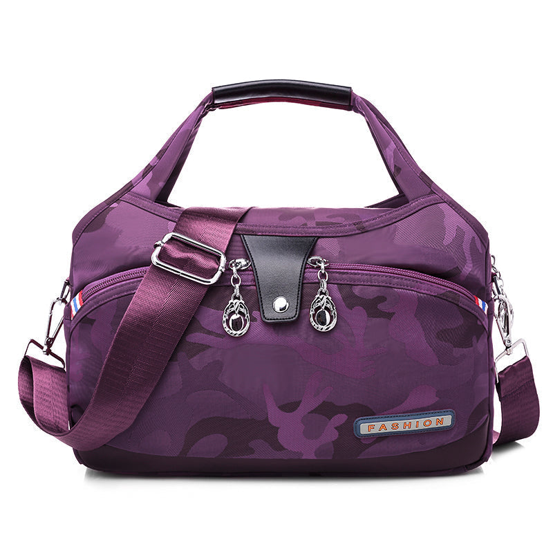 Nylon Crossbody Bag with Anti-Theft Protection