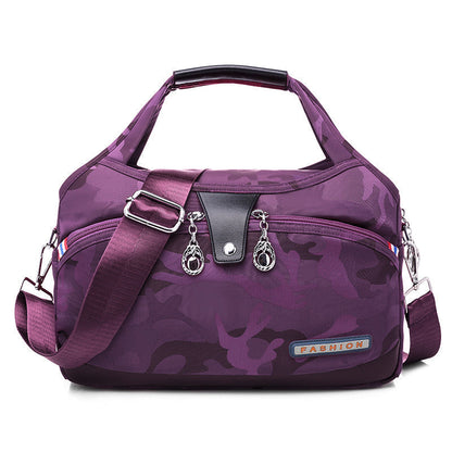 Nylon Crossbody Bag with Anti-Theft Protection