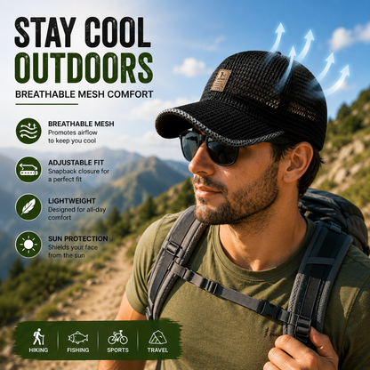 Breathable Summer Cap with Snapback