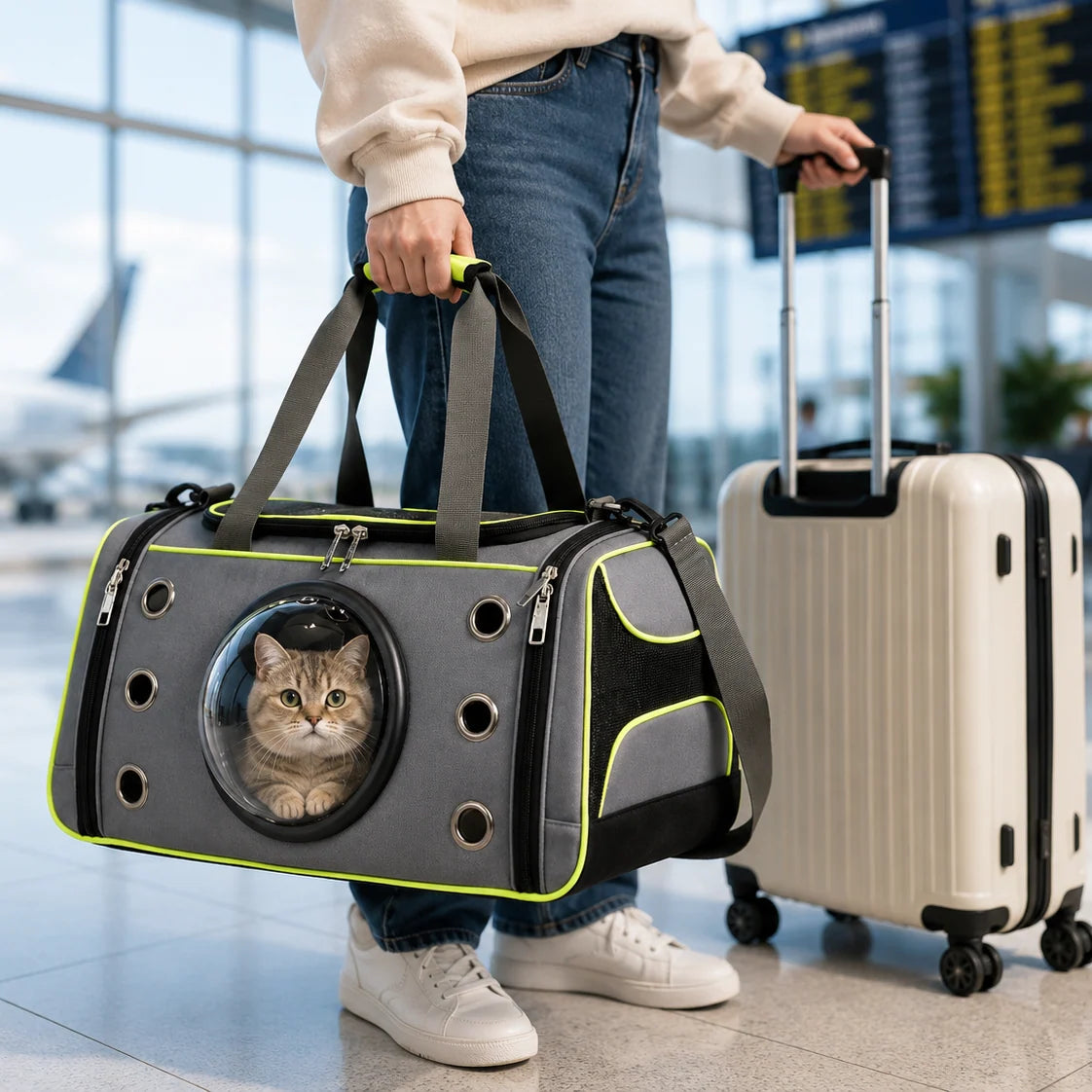 Cat Carrier Bag Breathable with Viewing Window