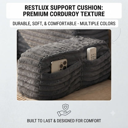 Back Support Cushion with Armrests & Headrest