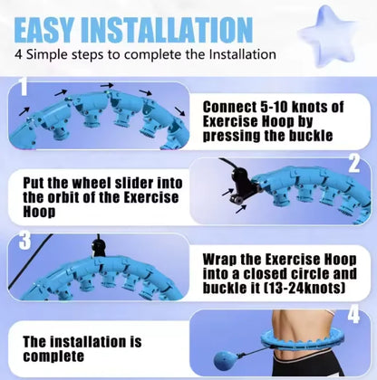 Hula Hoop for Adults – 2-in-1 Exercise Hoop