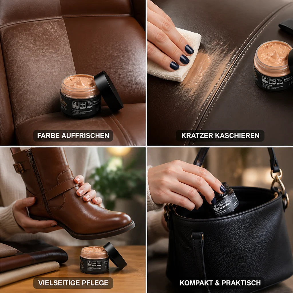 Color-refreshing and scratch-concealing leather repair balm (20 ml)
