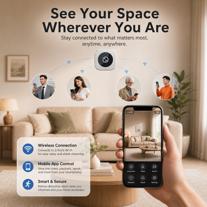 1080P Wi-Fi Surveillance Camera with Night Vision