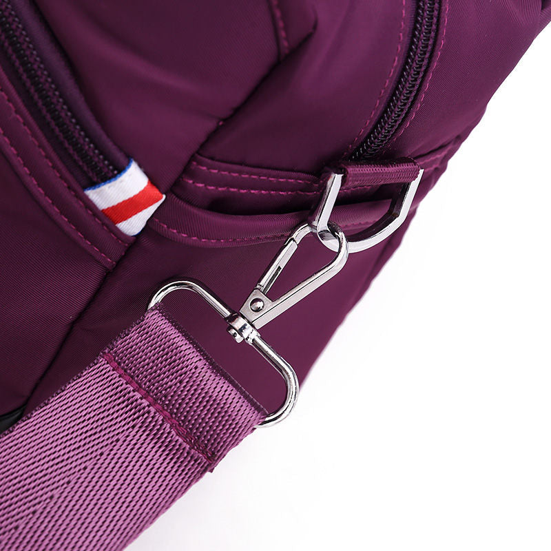 Nylon Crossbody Bag with Anti-Theft Protection