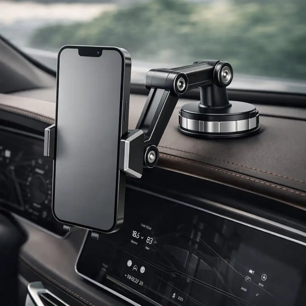Suction Cup Car Phone Mount with 360° Rotation