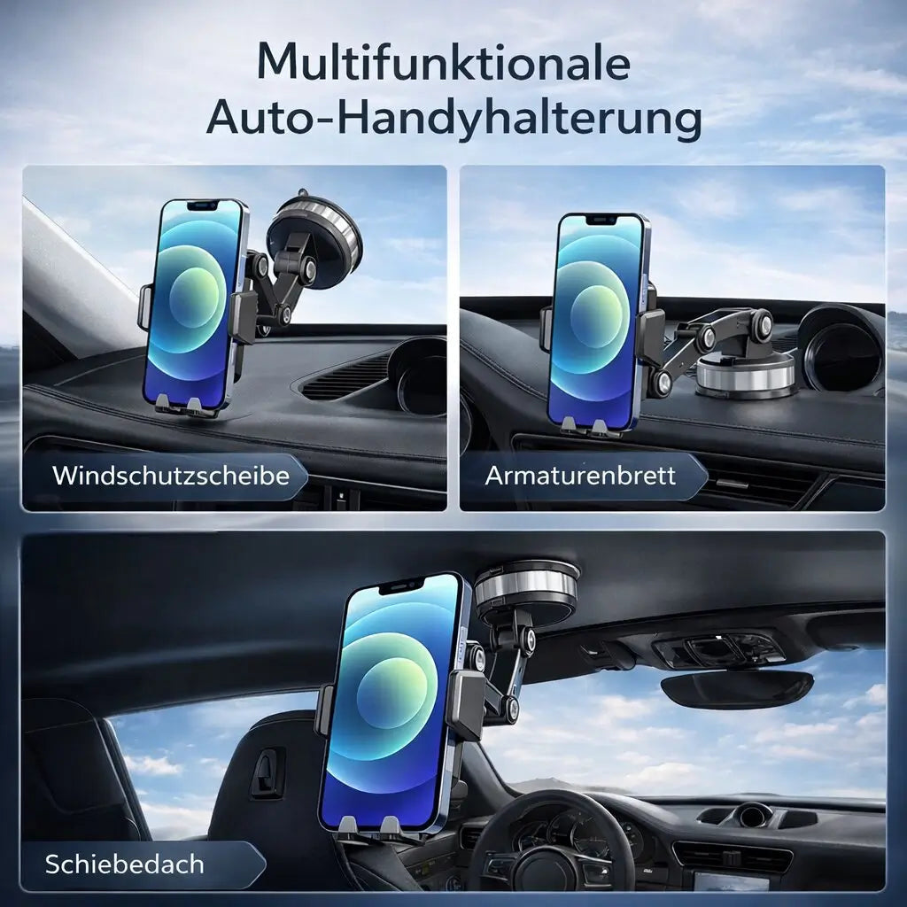 Suction Cup Car Phone Mount with 360° Rotation