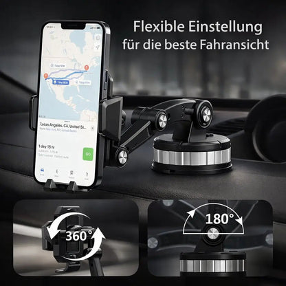 Suction Cup Car Phone Mount with 360° Rotation