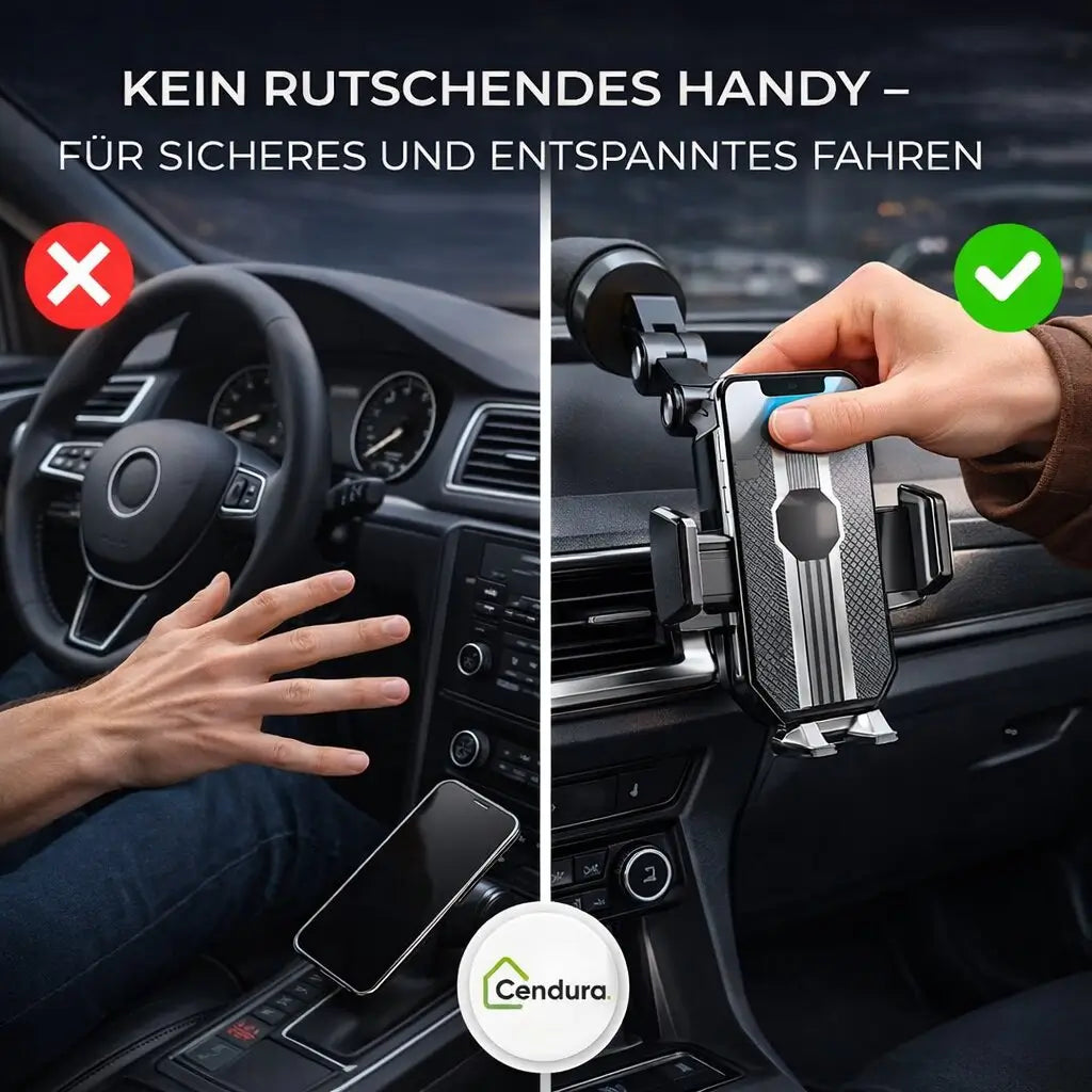 Suction Cup Car Phone Mount with 360° Rotation