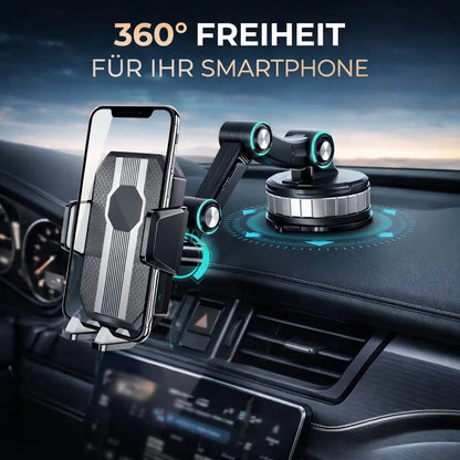 Suction Cup Car Phone Mount with 360° Rotation