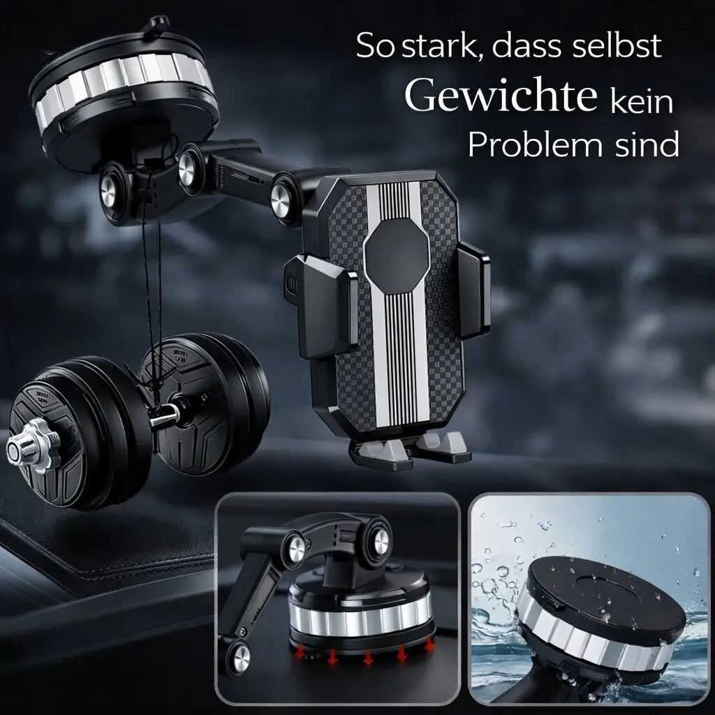 Suction Cup Car Phone Mount with 360° Rotation