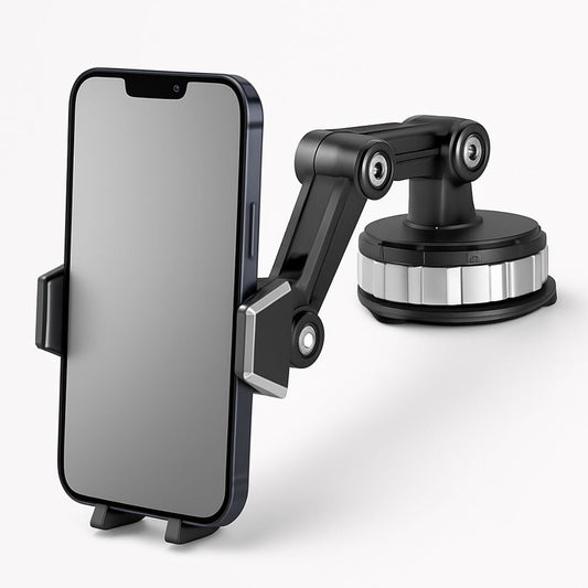 Suction Cup Car Phone Mount with 360° Rotation