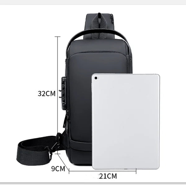 Anti-Theft Backpack with Hidden Zips