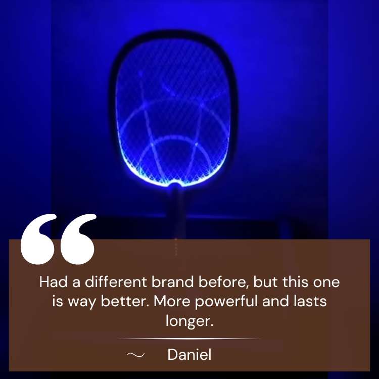 Electric Bug Zapper Racket with UV Light