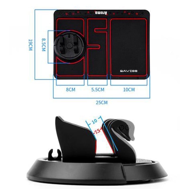 4-in-1 Car Dashboard Phone Holder & Anti-Slip Pad