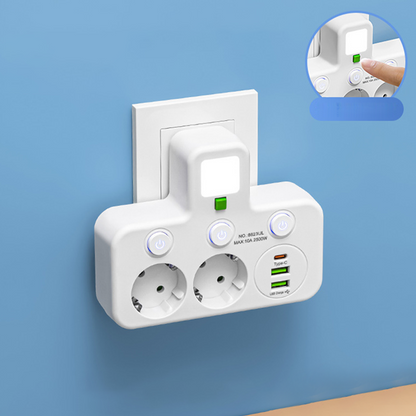 PowerNest Extension Lead with USB Ports & Switches