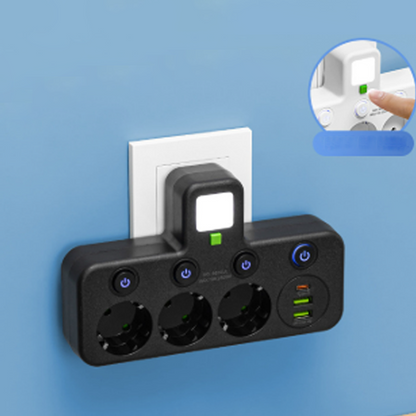 PowerNest Extension Lead with USB Ports & Switches