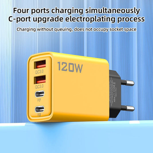 120W 4-Port USB-C Fast Charger