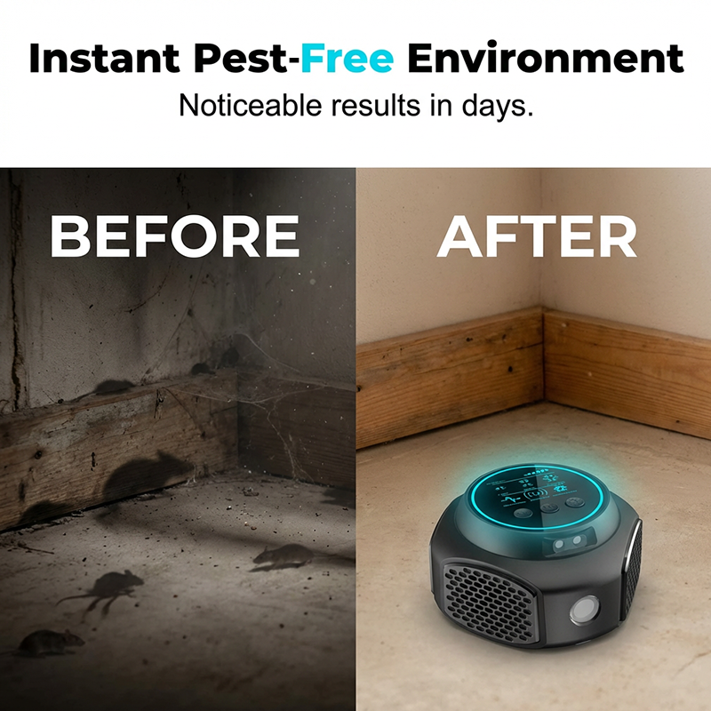 Ultrasonic Pest Repeller with Touch Display