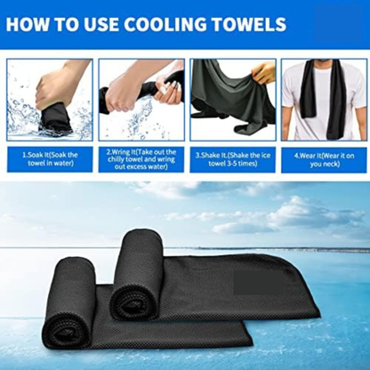 Microfibre Cooling Towels Set of 4 – Sport & Outdoor